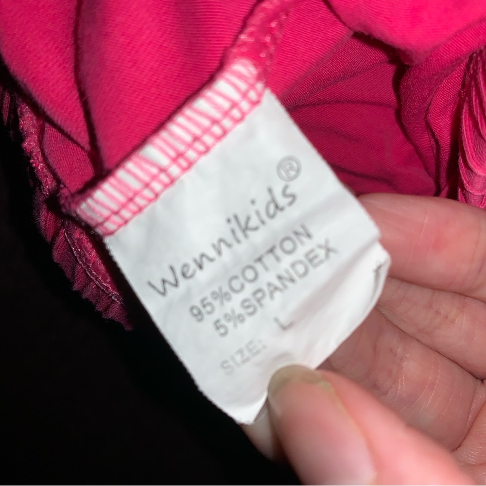 Girls Pink Ruffled Shorts - Picture 2 of 2